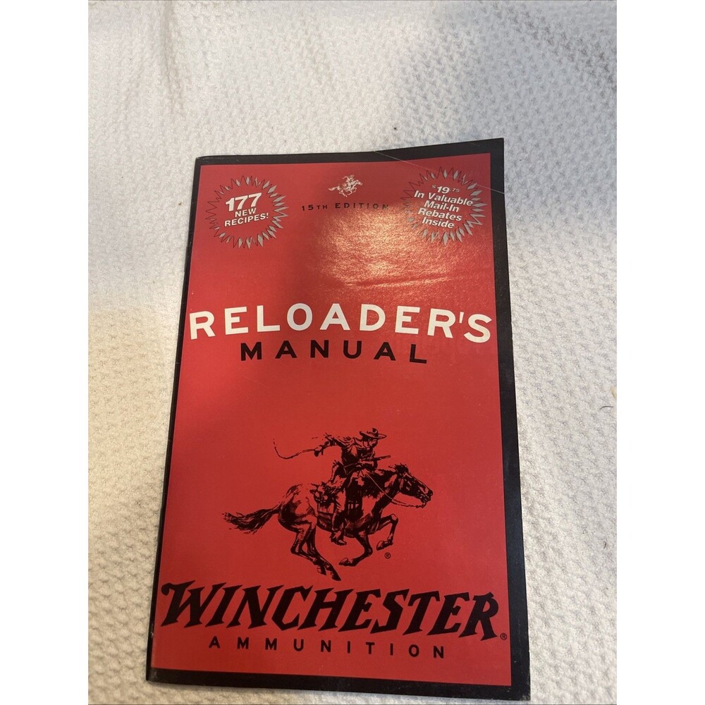 Winchester Reloaders Manual Guide for Smokeless Powders Vintage Paperback